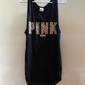 VS PINK Black/Cheetah, Long/Foley Tank